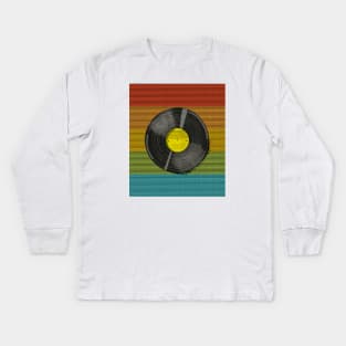 Rainbow vinyl Kids Long Sleeve T-Shirt